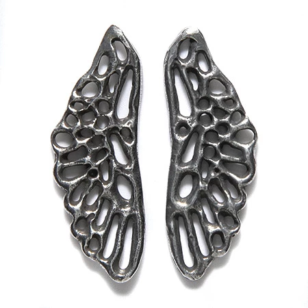 GG495-PW: Green Girl Filigree Wing 11x33mm - 1 Piece 3 GG495-PW: Green Girl Filigree Wing 11x33mm - 1 Piece