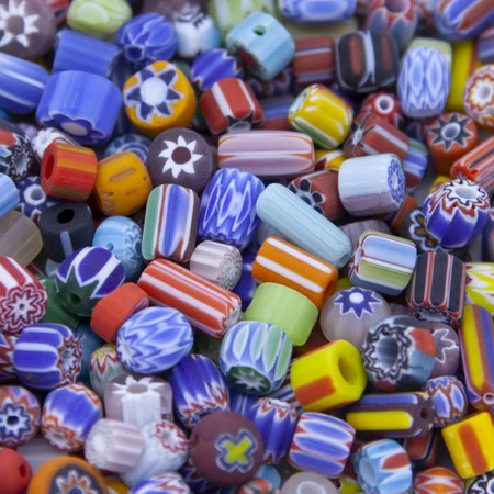 IN346-M: India Chevron Mostly Tubes Matte 5-15mm 100 Gram Bags 3 IN346-M: India Chevron Mostly Tubes Matte 5-15mm 100 Gram Bags