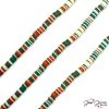 JJ99-XMAGIC: JJB Heishi Bead Strand In Christmas Magic -Handmade Beads Discount Store JJ99 XMAGIC thumbnail