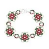 KT0802-11: Weave Got Maille Christmas Kit Mistletoe Japanese Flower - Kit -Handmade Beads Discount Store KT0802 11 Beads BeadKits