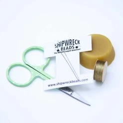 KT101-STITCH: STITCHING BASICS SUPPLY BUNDLE: SIZE D NYMO, BEESWAX, #10 NEEDLE & EMBROIDERY SCISSORS