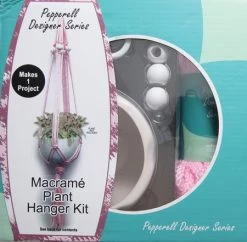KT3401-MH: Macrame Ceramic Plant Hanger Kit - 1 Kit