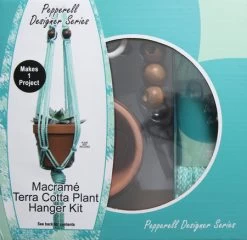 KT3402-MH: Macrame Terra Cotta Plant Hanger Kit - 1 Kit