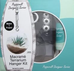 KT3403-MH: Macrame Terrarium Plant Hanger Kit - 1 Kit