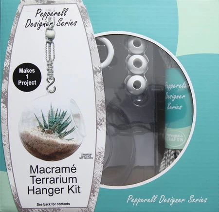 KT3403-MH: Macrame Terrarium Plant Hanger Kit - 1 Kit 3 KT3403-MH: Macrame Terrarium Plant Hanger Kit - 1 Kit