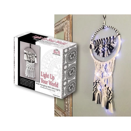 KT3407-MH: Macrame Kit Light Up Your World Wall Han - 1 Kit