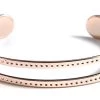 ME1-2RG: Metal Centerline Cuff 10x58mm Rose Gold Plate - 1 Each -Handmade Beads Discount Store ME1 2RG Findings BraceletNecklaceandRingComponents
