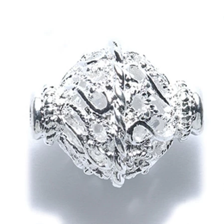 ME5558-S: Filigree Lantern Bead 17x19mm 3 Pieces 3 ME5558-S: Filigree Lantern Bead 17x19mm 3 Pieces