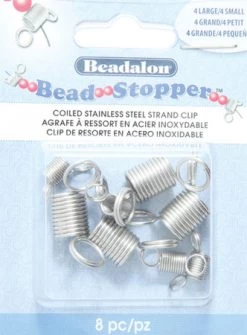 MS607-MX: Bead Stopper Small And Large 8 Piece Set 1 Package