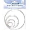 MW525-S: Memory Wire 4 Assorted Sizes Silver 15lp .5 Ounce - Package 1 MW525-S: Memory Wire 4 Assorted Sizes Silver 15lp .5 Ounce - Package -Handmade Beads Discount Store MW525 S StringingMaterials StringingMaterials
