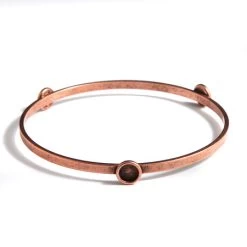 ND002-AC: Nunn Bracelet Flat 5.8mm Bezel Antique Copper - 1 Each