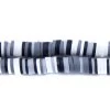 PC101-6: Polymer Clay Heishi Black/White 6mm -Handmade Beads Discount Store PC101 6 thumbnail