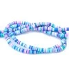PC109-6: Polymer Clay Heishi Blue Raspberry 6mm -Handmade Beads Discount Store PC109 6 thumbnail