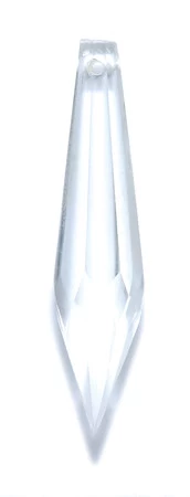 PL299-7: India Glass Faceted Point Pendant 74mm - - 5 Pieces 3 PL299-7: India Glass Faceted Point Pendant 74mm - - 5 Pieces