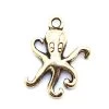 PW3396-AG: Pewter Charm Octopus Ant Gold 15x20mm - 1 Piece -Handmade Beads Discount Store PW3396 AG PendantsandCharms Pewter
