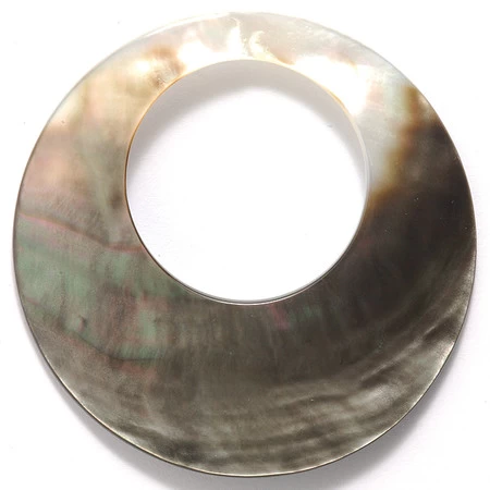SH378-4: Black Lip Shell Circle 60mm With 30mm Hole 1 Piece 3 SH378-4: Black Lip Shell Circle 60mm With 30mm Hole 1 Piece