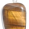 ST400-B: Tiger Eye Pendant Assorted Shape 30x40mm Average - 1 Each -Handmade Beads Discount Store ST400 B PendantsandCharms GemstonePendants