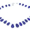 ST409-NECK1: Lapis Lazuli Necklace Graduated Smooth Drop -Handmade Beads Discount Store ST409 NECK1 thumbnail