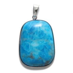 ST435-B: Howlite Turquoise Pendant Assorted 30x40mm Average - 1 Each