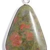 ST448-B: Unakite Pendant Assorted 30x40mm Average - 1 Each -Handmade Beads Discount Store ST448 B PendantsandCharms GemstonePendants