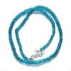 ST472-N22: Blue Apatite Sterling Silver Necklace 4-8mm 18 Inch -Handmade Beads Discount Store ST472 N22 thumbnail
