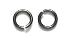 TC0020-GM: Tierracast Jump Ring 16 Gauge 5mm Inner Diameter Black - 25 Piece Package