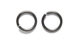 TC0025-GM: Tierracast Jump Ring 19 Gauge 6mm Inner Diameter Black - 25 Piece Package