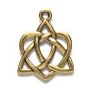 TC2390-AG: Tierracast Charm Trinity Heart Antique Gold 27mm - 1 Piece -Handmade Beads Discount Store TC2390 AG PendantsandCharms Pewter WorldandCulturalSymbols