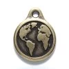 TC2409-AB: Tierracast Earth Charm 17x20mm Antique Brass - 1 Piece 2 TC2409-AB: Tierracast Earth Charm 17x20mm Antique Brass - 1 Piece -Handmade Beads Discount Store TC2409 AB PendantsandCharms Pewter CrystalChatonandFancyStoneCharms
