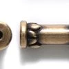 TC5821-AB: Tierracast Tube Bead Lotus 4x15mm Antique Brass - 1 Piece