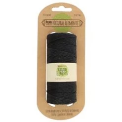 TH109-20: HEMP 50 GRAM SPOOL BLACK 20 LB TEST 197 FEET