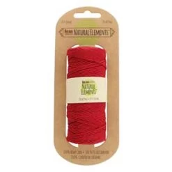 TH145-20: HEMP 50 GRAM SPOOL SCARLET 20 LB TEST 197 FEET