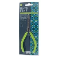 TL5918: Micro-Fine Bent-Chain Nose Pliers With Spring 5 Inch -Handmade Beads Discount Store TL5918 PKG