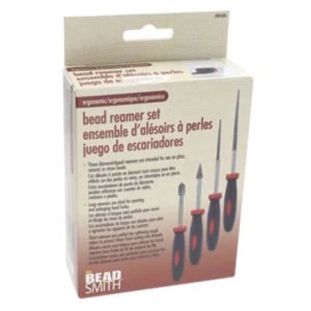TL76-BR4EX: Beadsmith 4 Piece Diamond Tip Bead Reamer With Set Ergonomic Handles In Plastic Box 6 TL76-BR4EX: Beadsmith 4 Piece Diamond Tip Bead Reamer With Set Ergonomic Handles In Plastic Box - Image 4