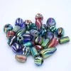 VE525-DIC: Bead Mix With Dichroic Stripes 15-35mm - Approximately 28 Pieces Per 250 Grams -Handmade Beads Discount Store VE525 DIC Beads IndiaBeads