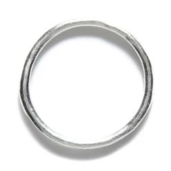 VP210-SP: Vintaj Artisan Pewter 21mm Stacking Ring Size 8 Sterling Silver Plate - 1 Piece