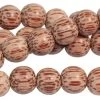 WO104-10L: Light Bahi Palm Wood 10mm 16 In Strand 1 String